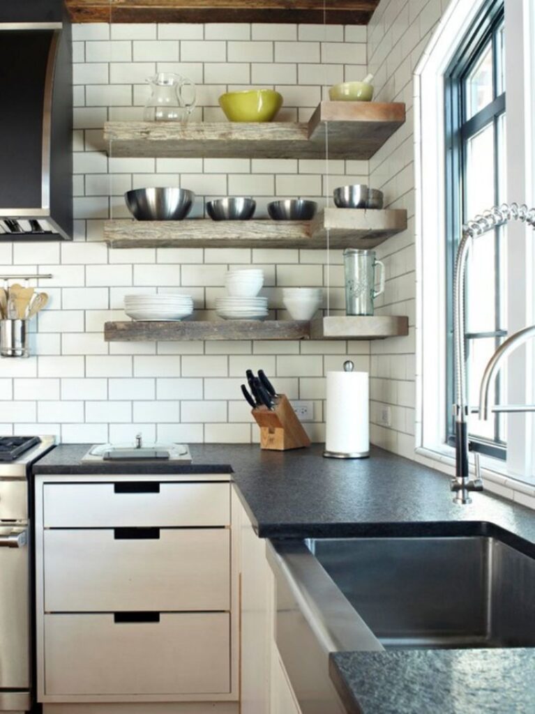 Get Creative with Kitchen Shelving Ideas for More Space and Style