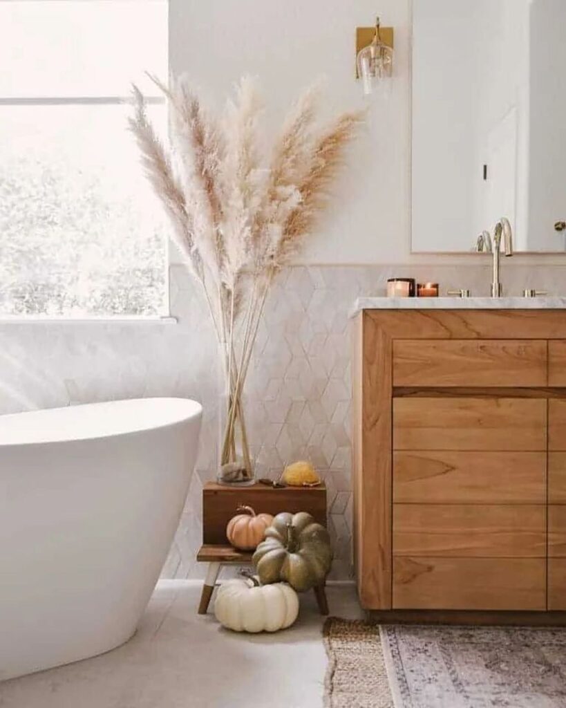 Embrace Autumn Fall Bathroom Decor Ideas