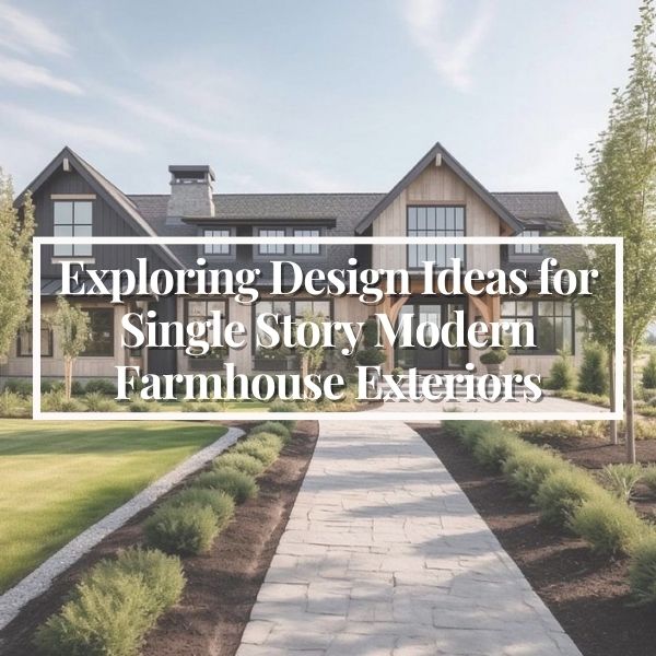 Exploring Design Ideas for Single Story Modern Farmhouse Exteriors