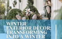 Winter Exterior Decor Transforming into a Winter Wonderland